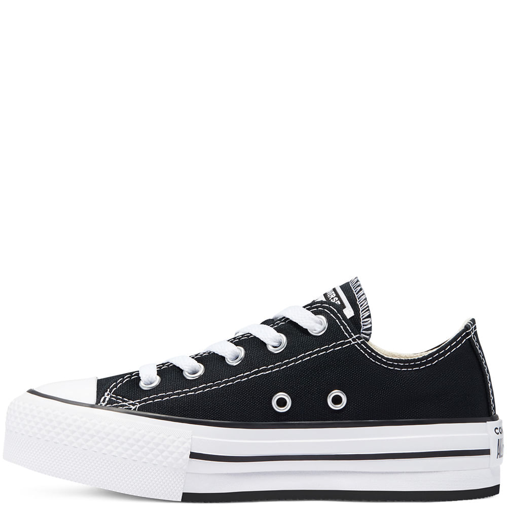 Zapatilla Chuck Taylor All Star EVA Lift Converse Niños Caña Baja Negro  670892C