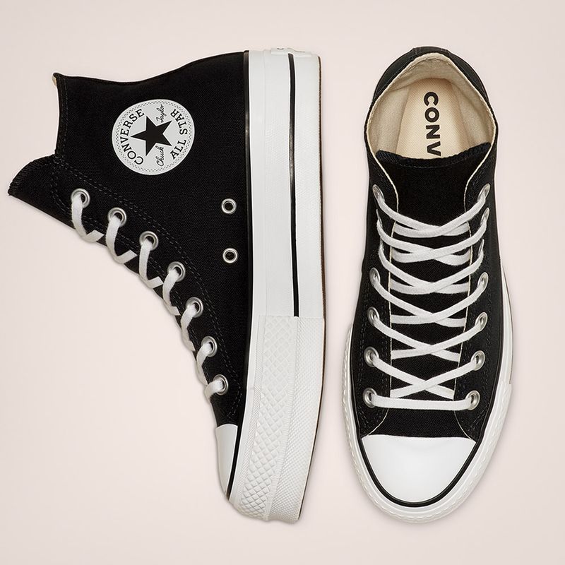 CONVERSE ALL STAR PLATAFORMA ALTAS NEGRAS 52 OFF