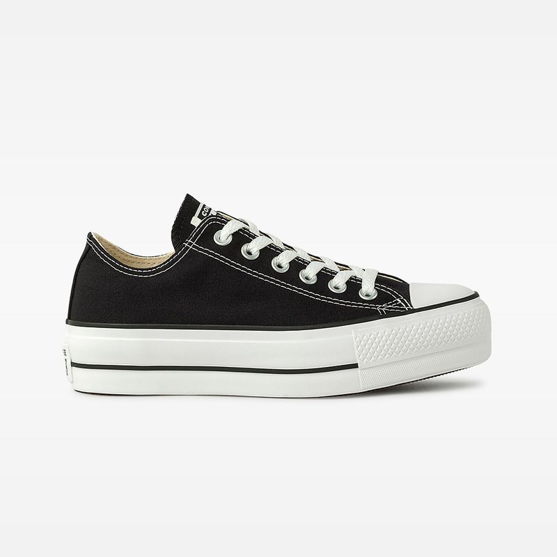 converses negras mujer